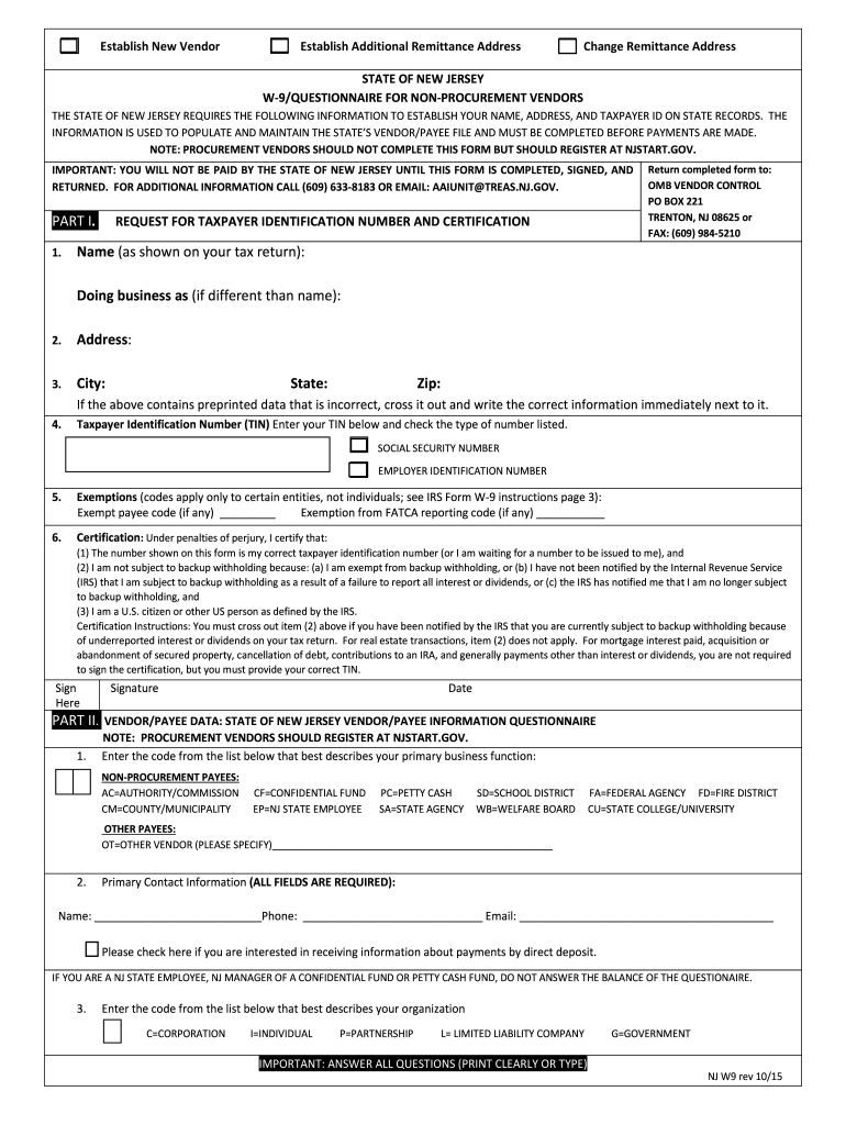 Printable Blank W9