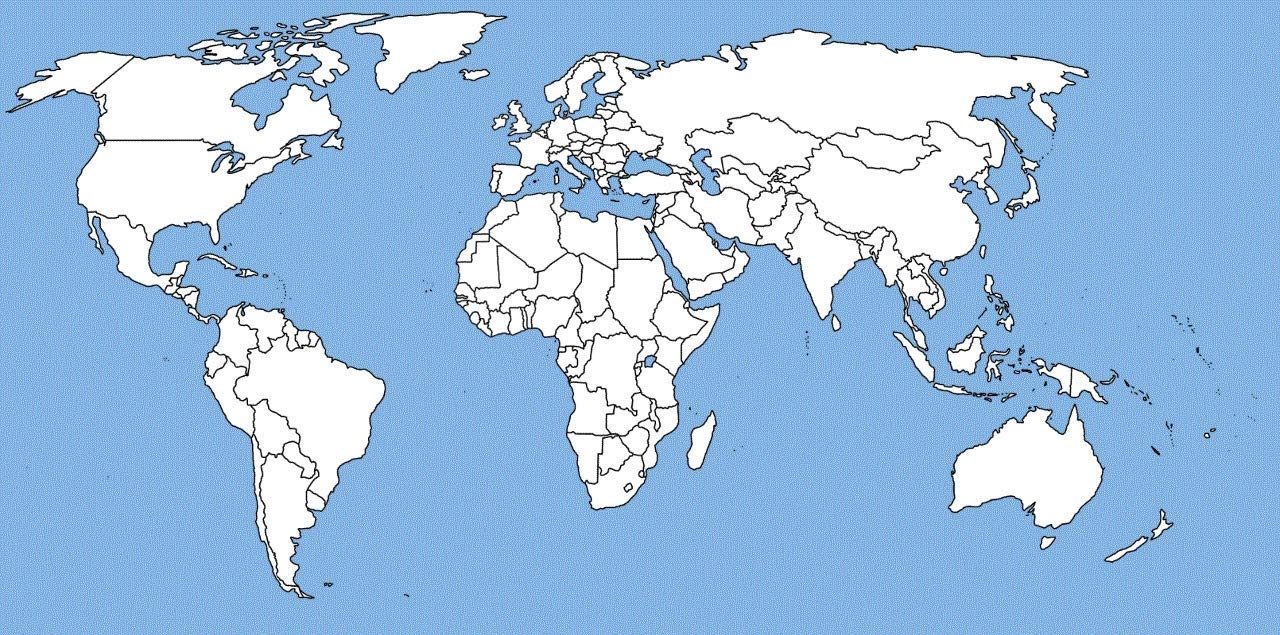World Political Map Blank Printable