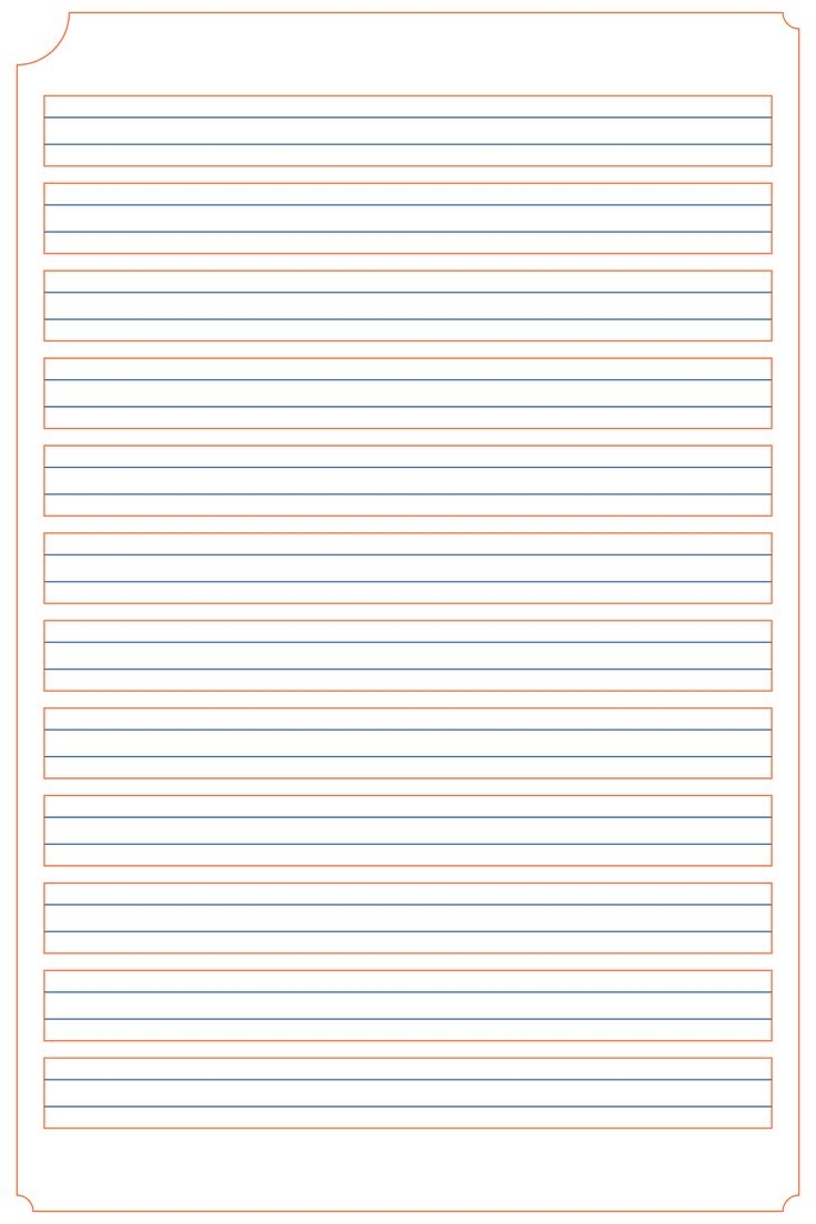 Free Printable Blank Handwriting Worksheets