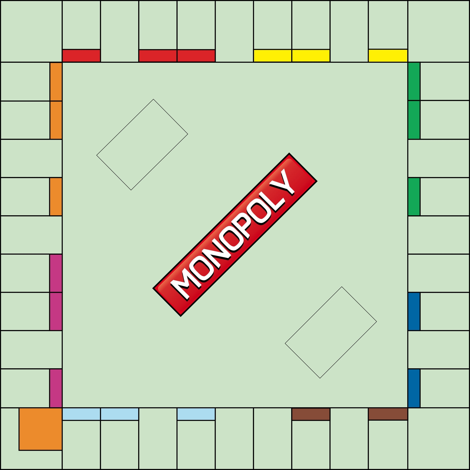 Blanko Monopoly Brettspiel Vorlage Custom Monopoly Template 