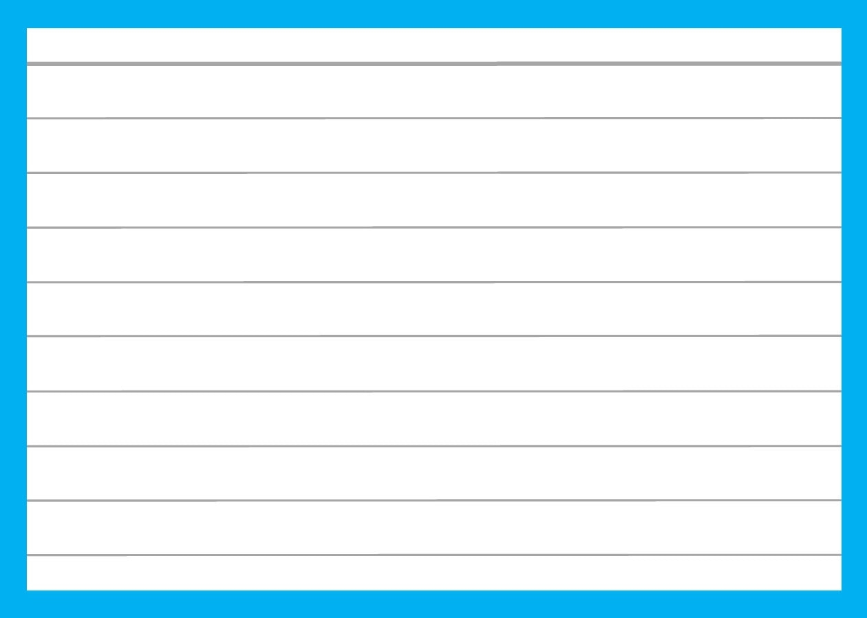 Printable Vocabulary Flash Cards Blank
