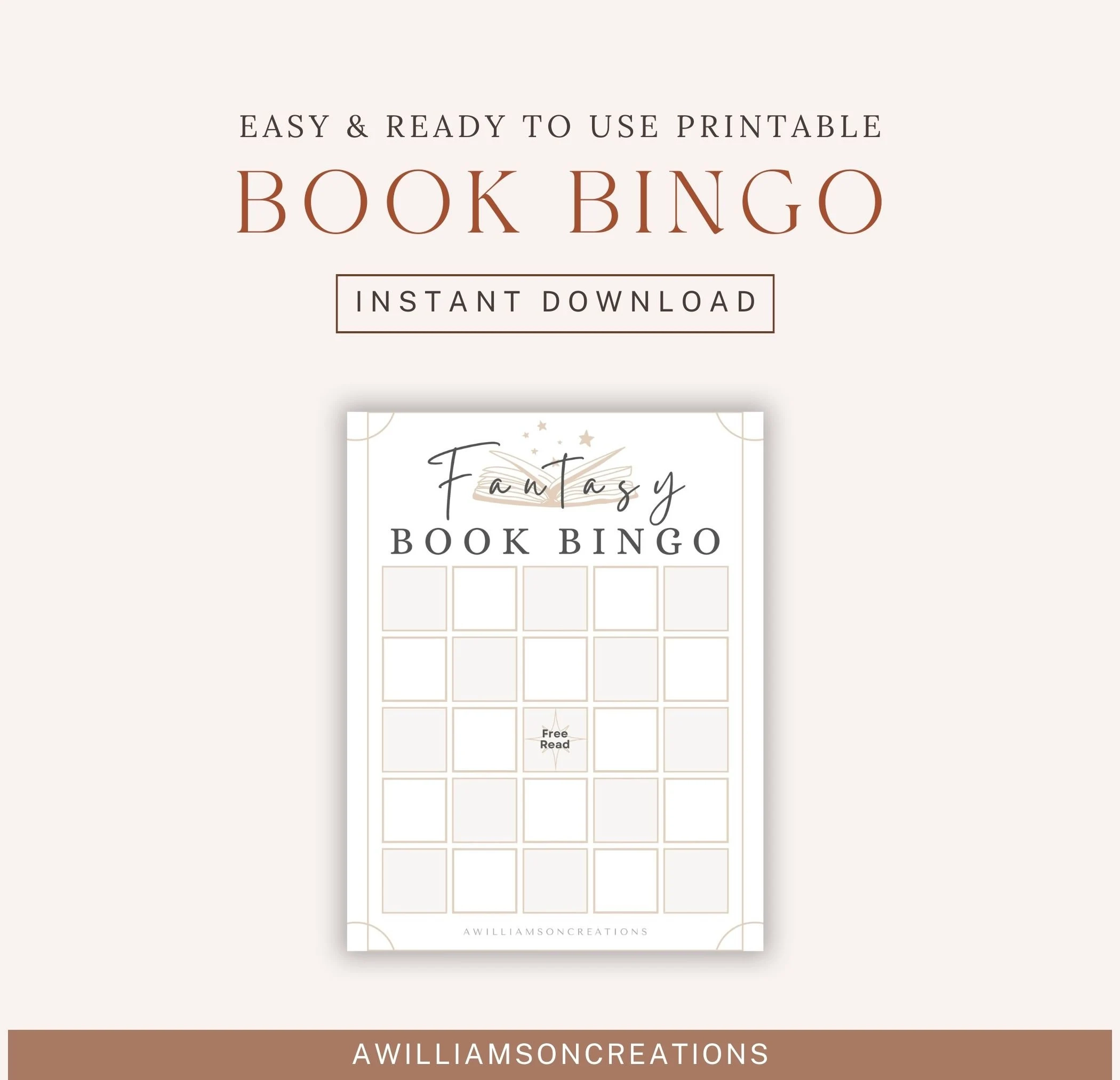 Printable Blank Bingo Cards Book