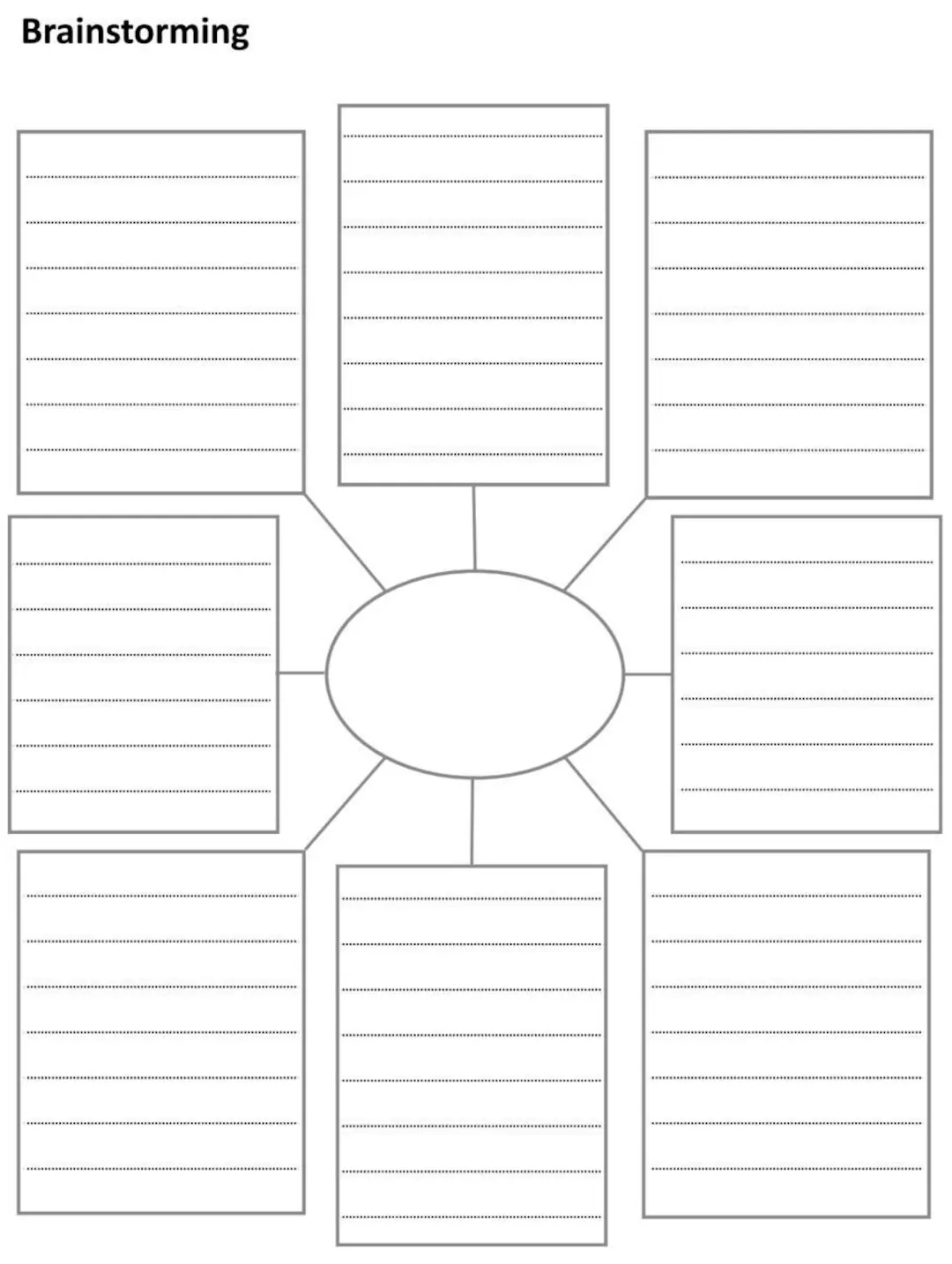 Brainstorming Template Digital Download PDF PNG amp SVG Etsy