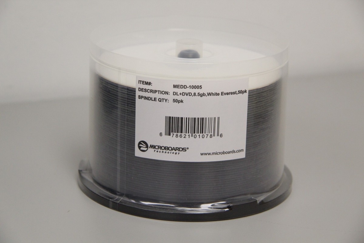 Brand New Microboards MEDD 10005 DVD R DL White Thermal Printable 