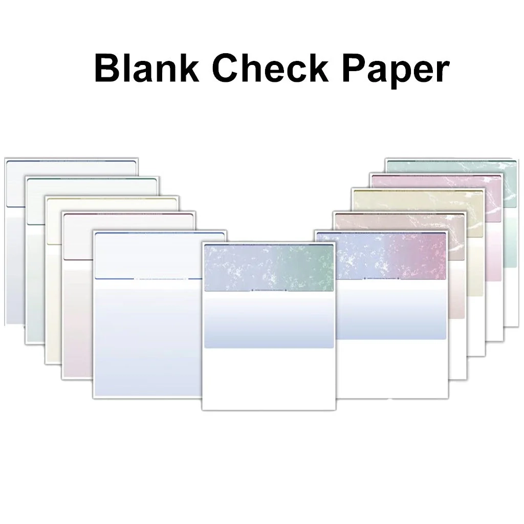 Business Blank Check Paper With Security Features Check Stock 