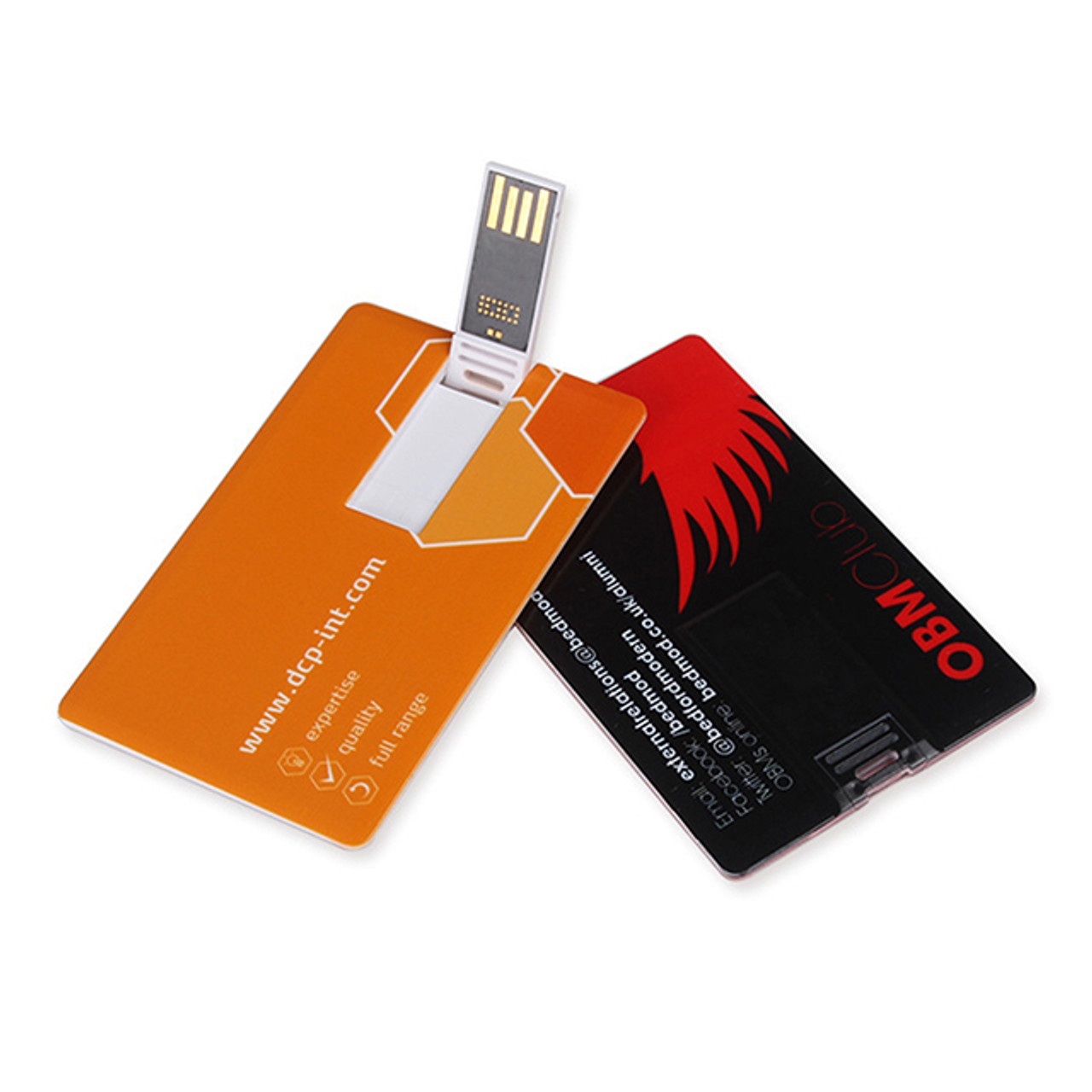 Business Card Credit Card Shaped Flash Drive Custom Printed With 