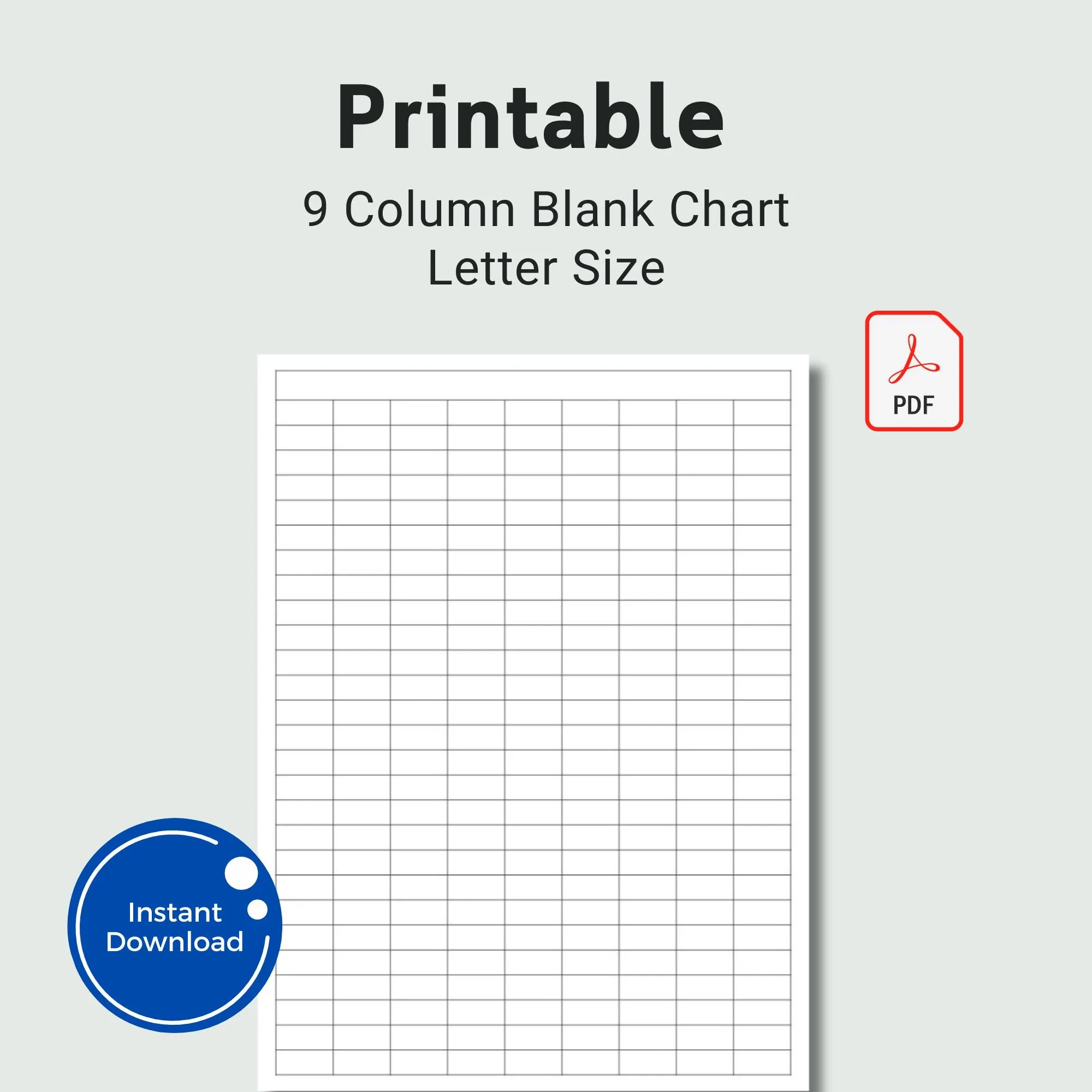 Buy Blank Columns Chart Online In India Etsy India