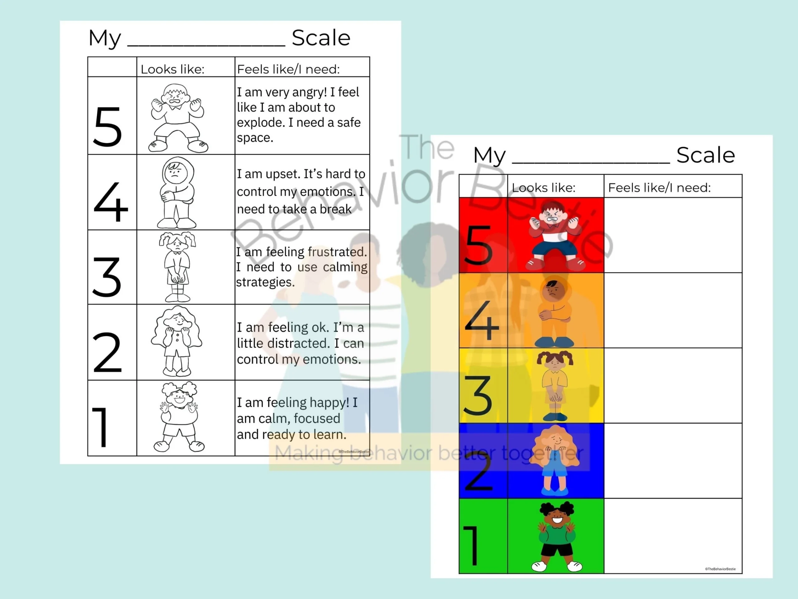 Blank 5 Point Scale Printable