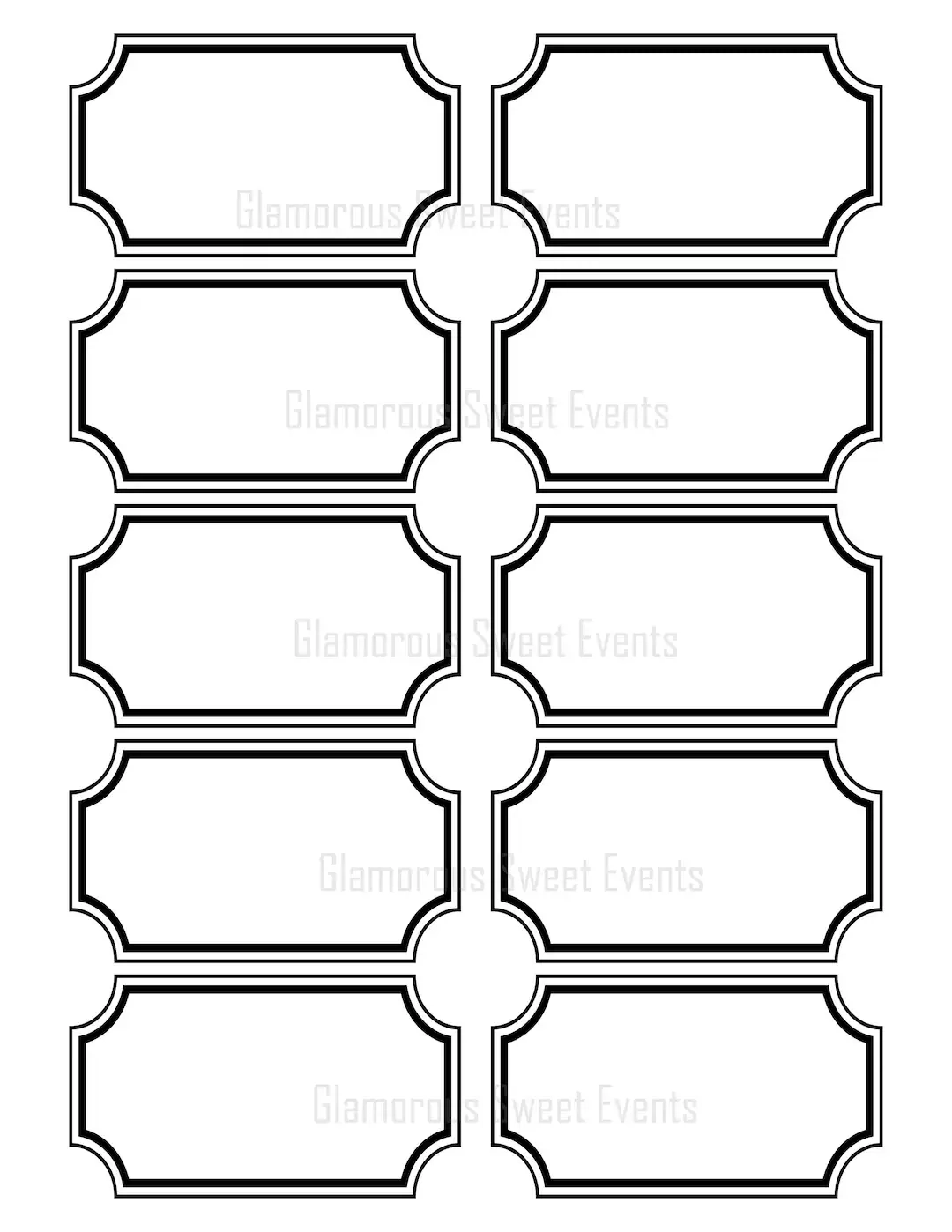 Buy INSTANT DOWNLOAD 3 5 X 2 Blank Black And White Blank Labels Printable Online In India Etsy