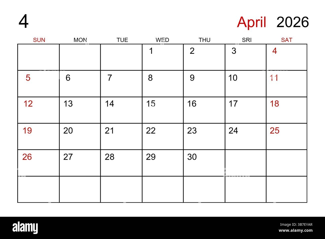 Calendar 2026 Cut Out Stock Images amp Pictures Page 3 Alamy