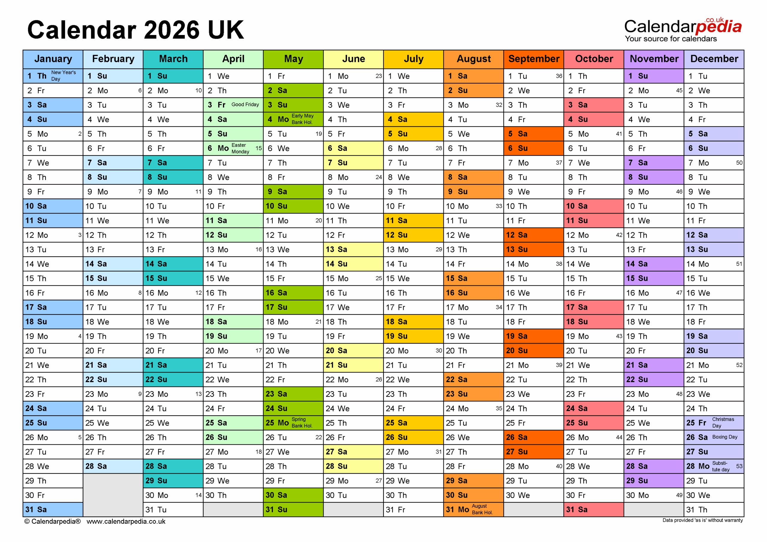Blank Planner Printable 2026