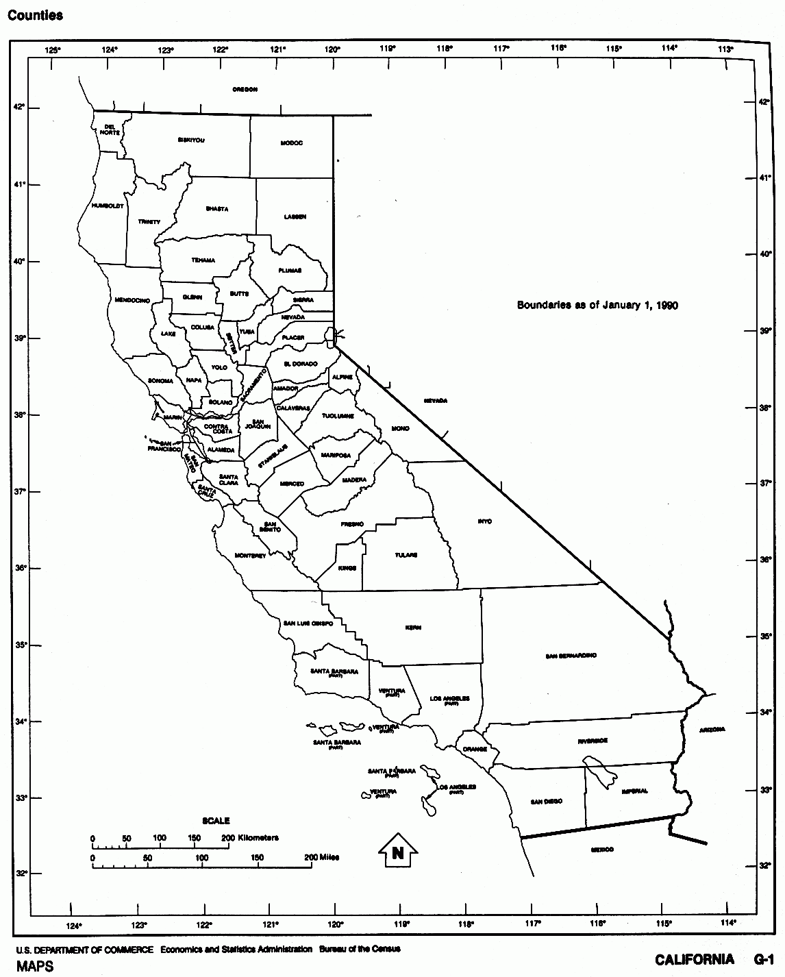 California Free Map