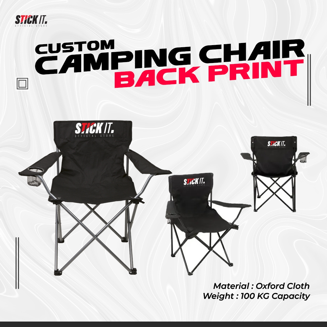 CAMPING CHAIR FRONT AND BACK PRINT Stickit Official Store
