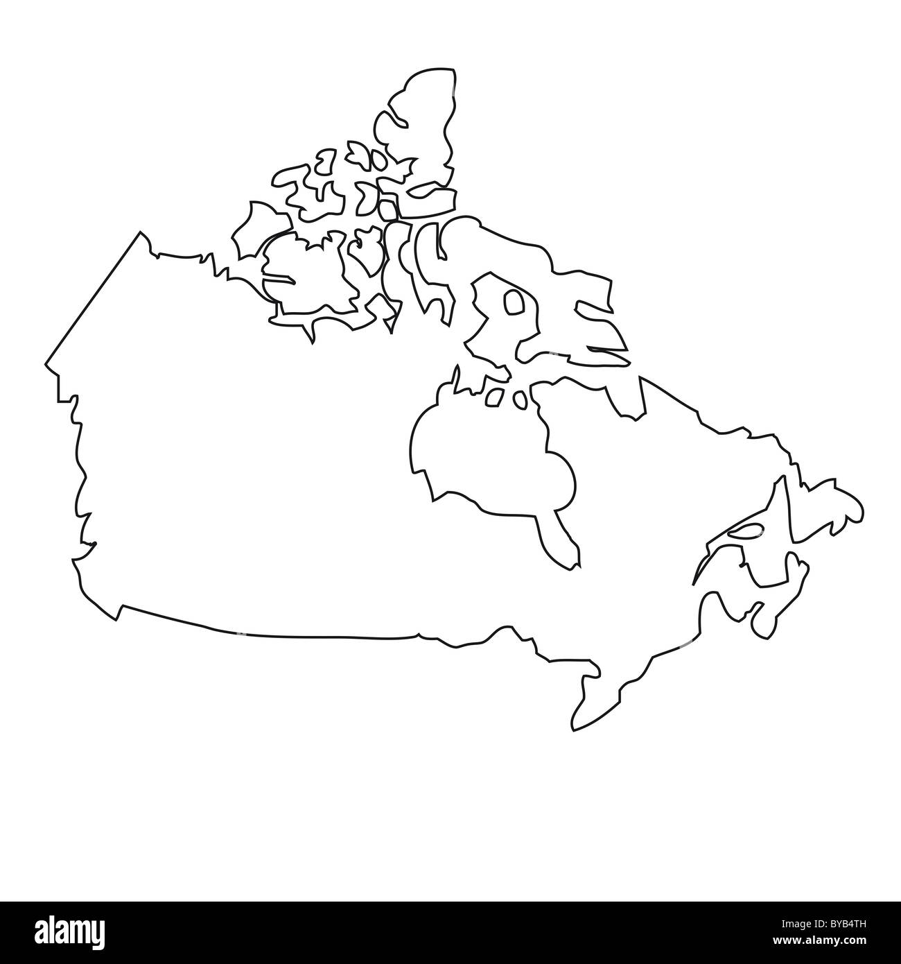 Canada Map Blank Printable