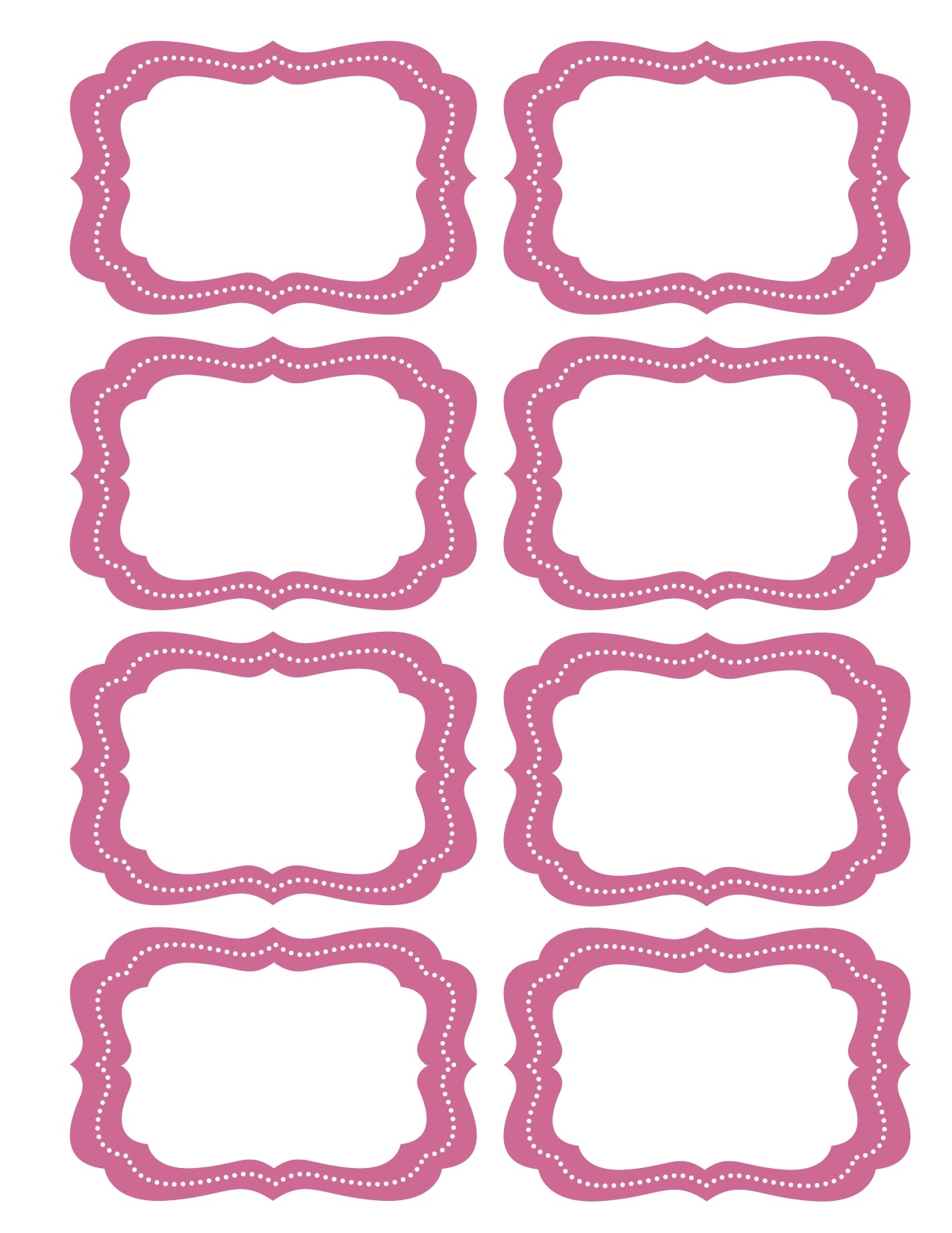 Candy Labels Blank Free Images At Clker Vector Clip Art 