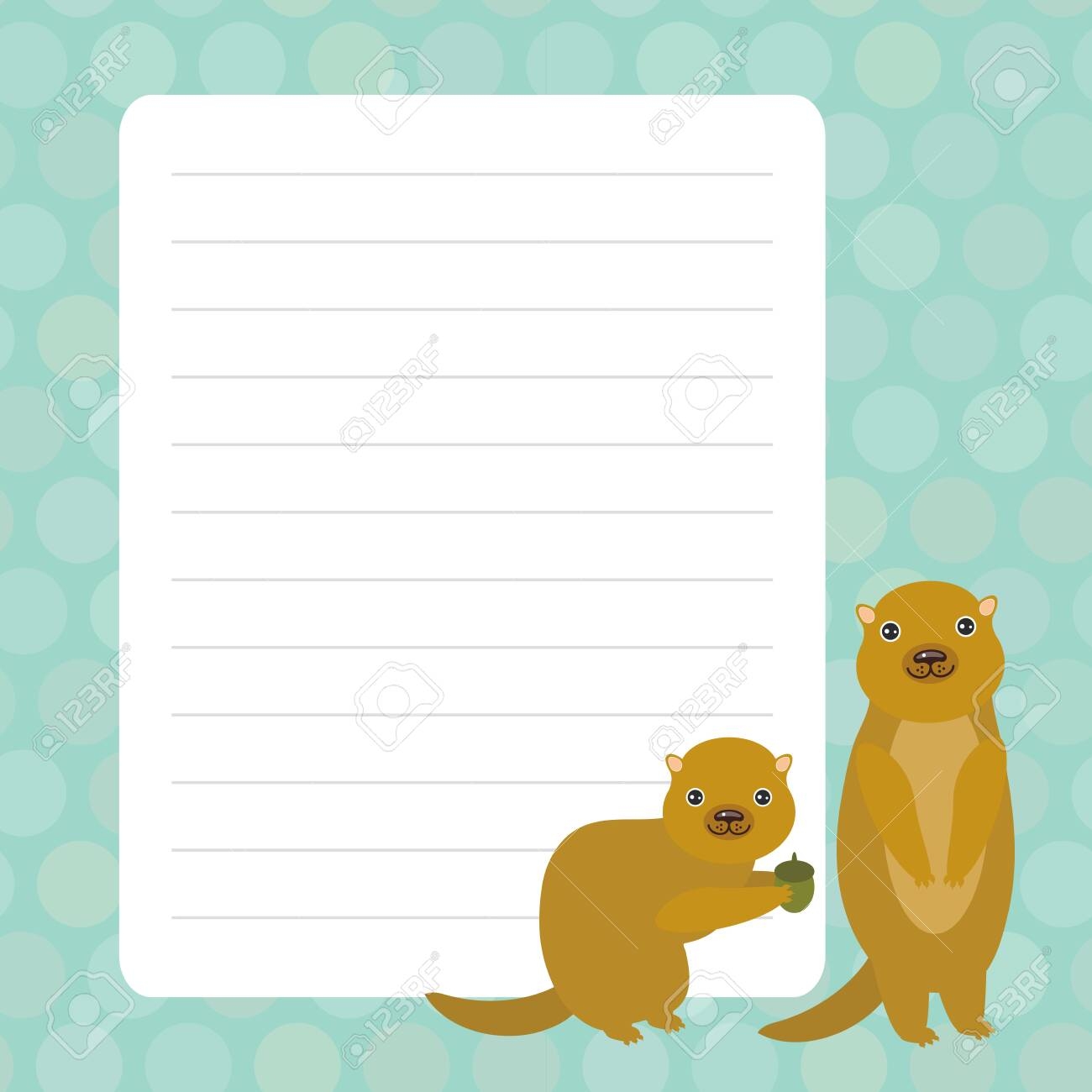 Blank Otter Printables