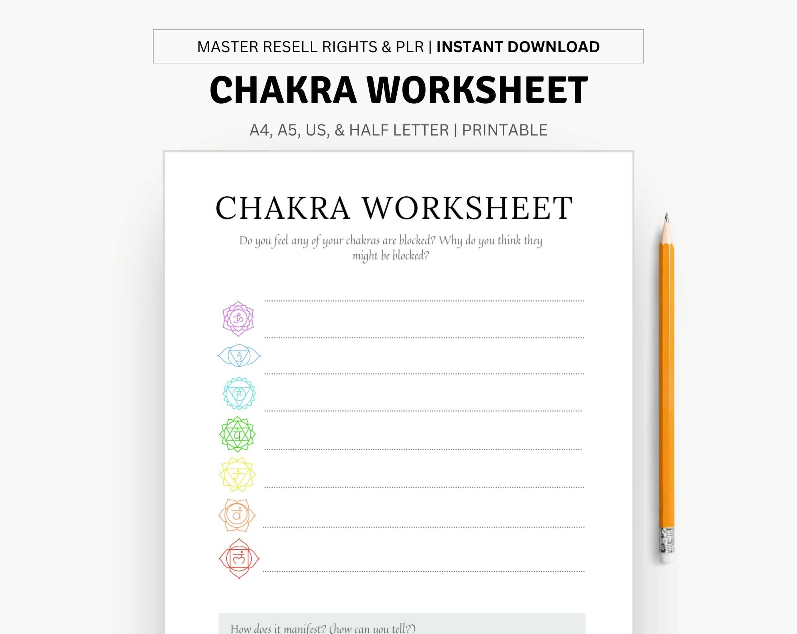 Chakra Worksheet Printable Balance Your Energies With This 