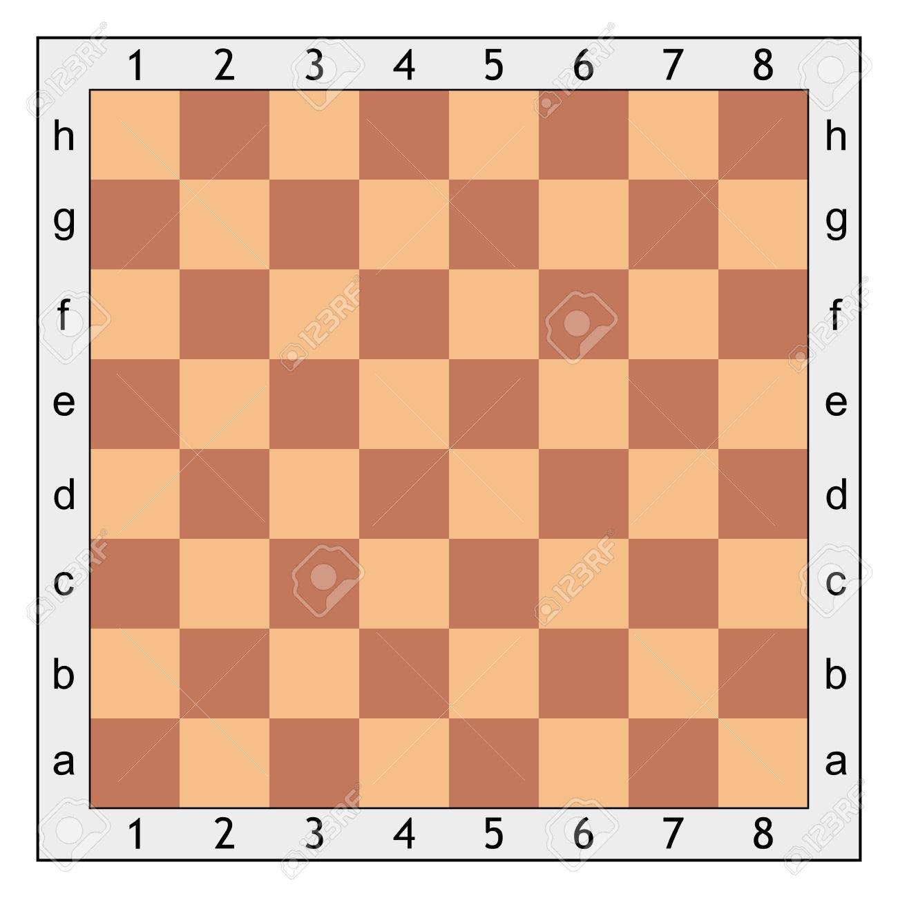 Blank Chess Board Printable