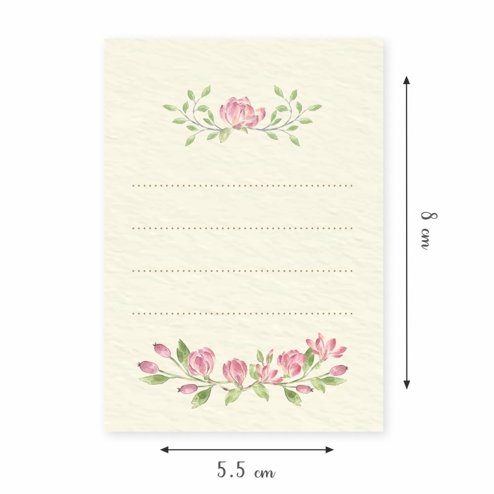 Chic A Choc 100 Gift Tags Premium Floral Blank Write Your 