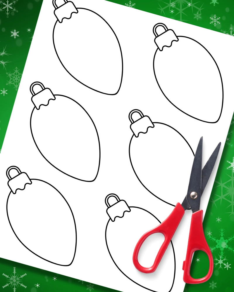 Christmas Light Template Printable This Tiny Blue House