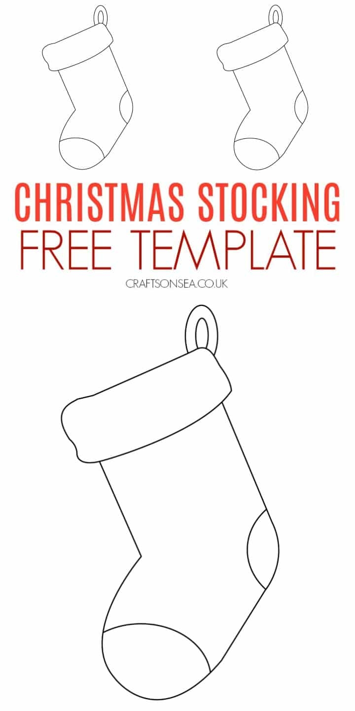 Printable Blank Christmas Stockings
