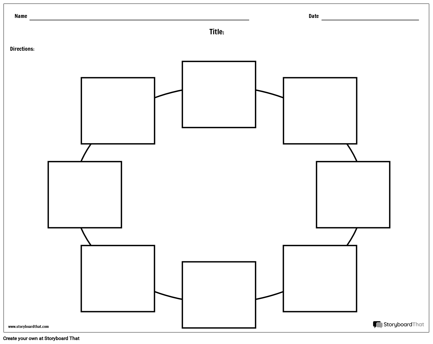 Circle Chart Maker amp Worksheets Storyboard That