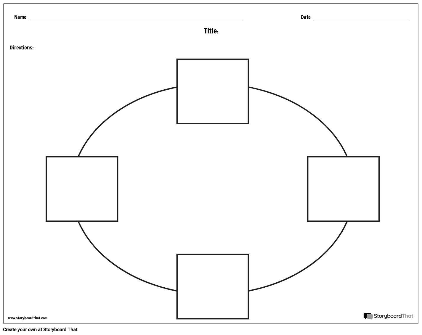 Circle Chart Maker amp Worksheets Storyboard That