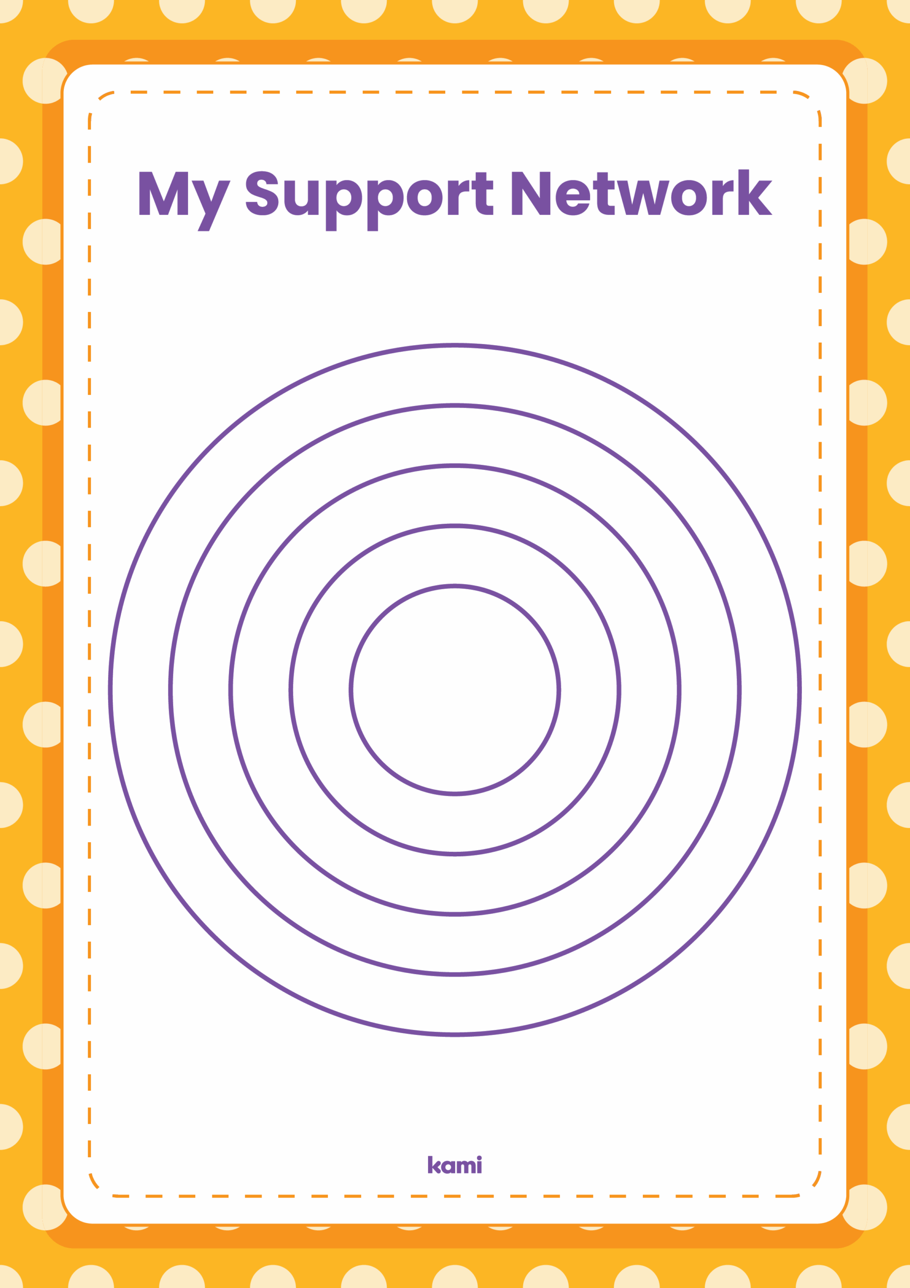 Circles Of Support Orange For Teachers Perfect For Grades 10th 