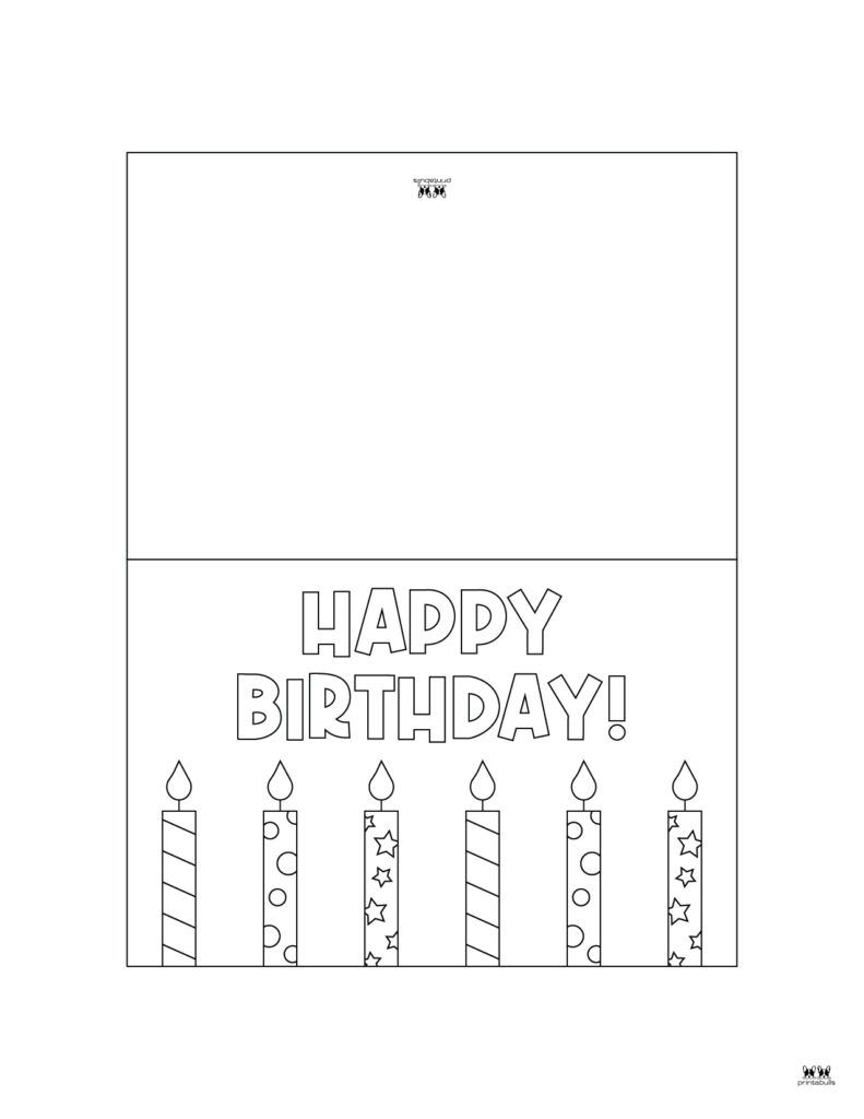 Blank Birthday Cards Printable