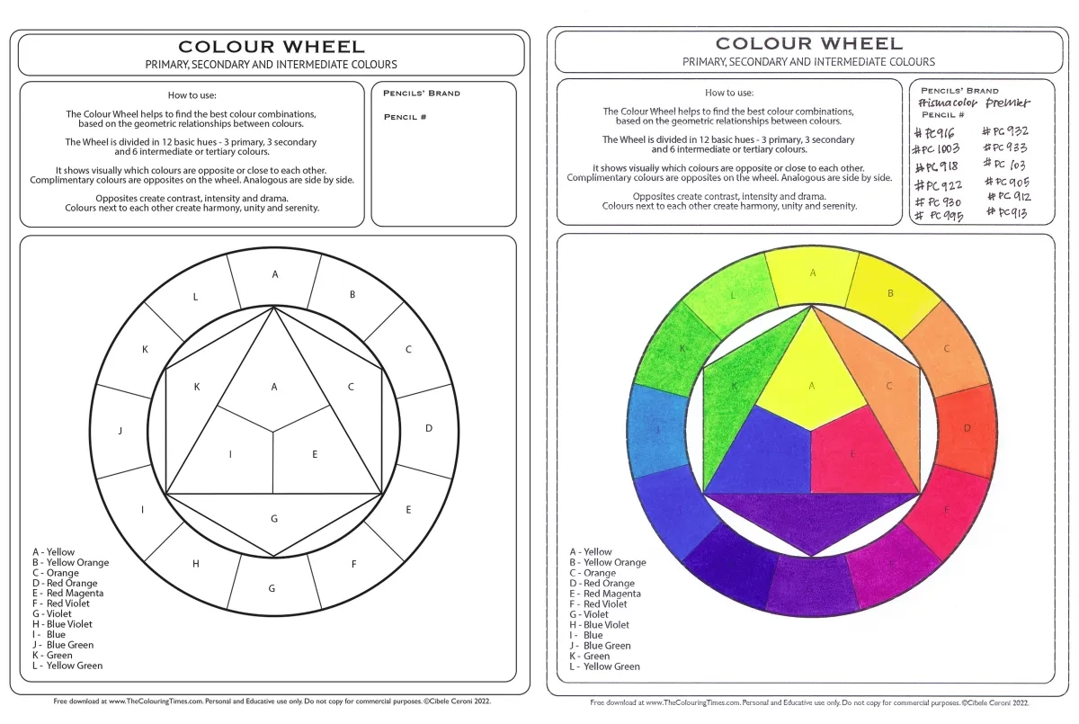 Blank Hero Color Chart Printable