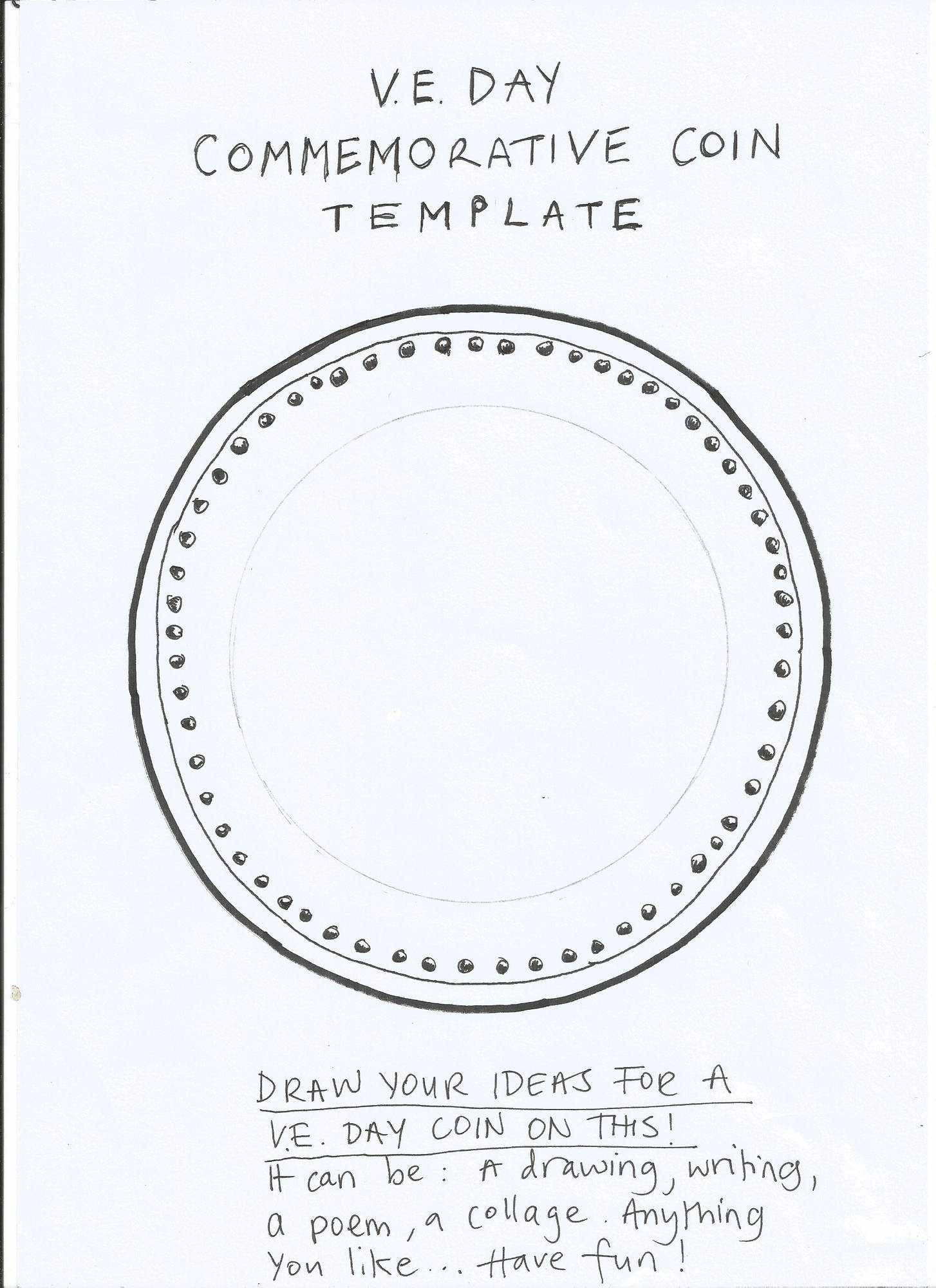 Blank Coin Template Printable