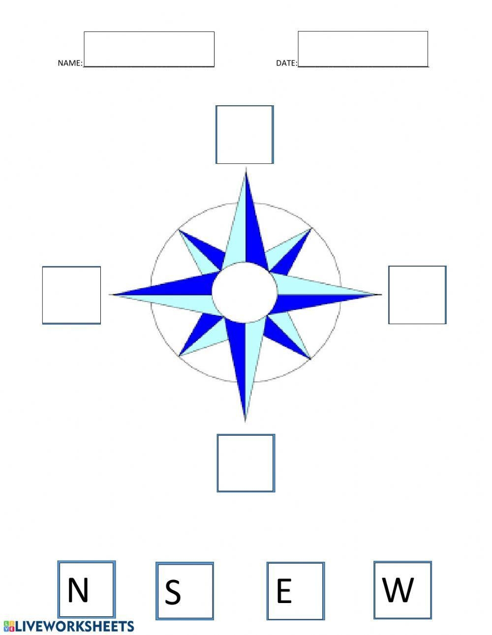 Compass Rose Worksheet Live Worksheets Worksheets Library