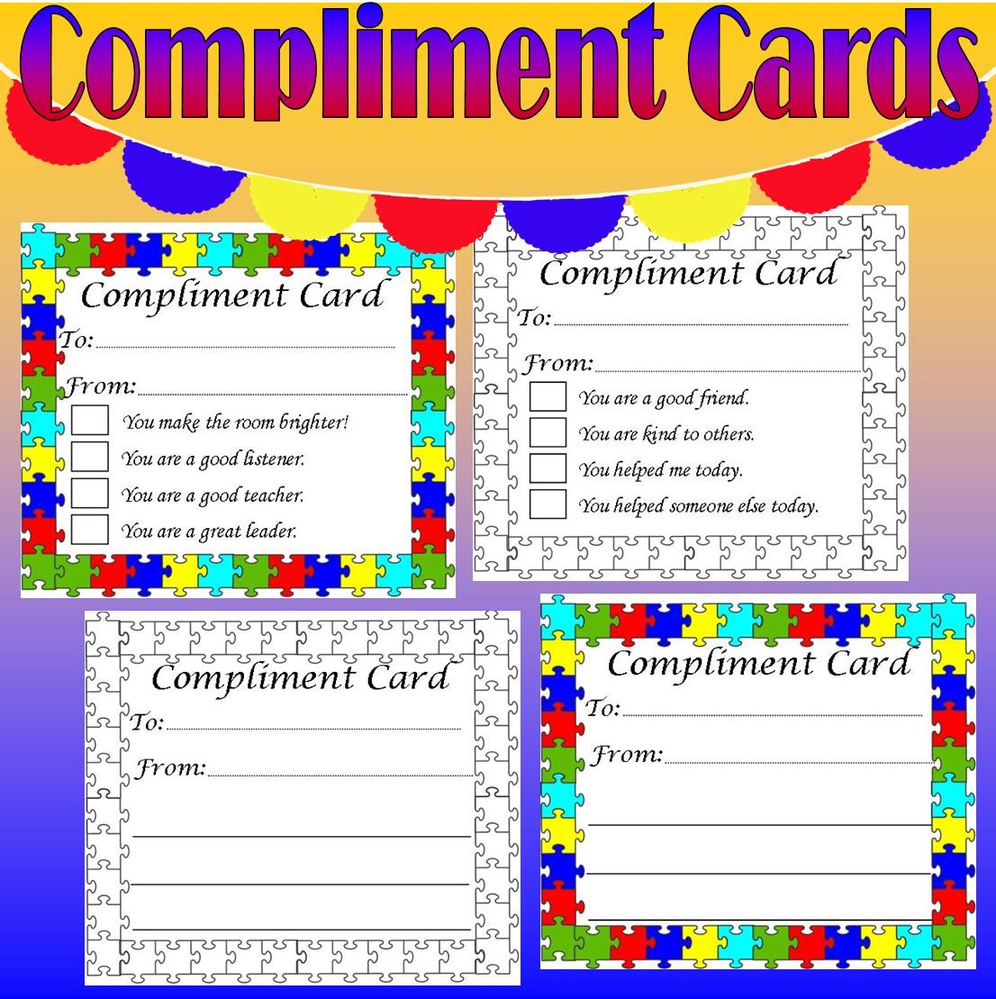 Compliment Cards For Kindness Week Challenge Made By Teachers