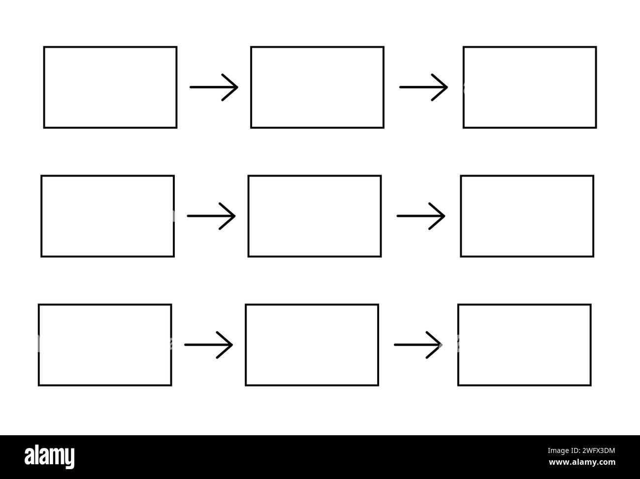 Computer Flowchart Template Black And White Stock Photos amp Images 