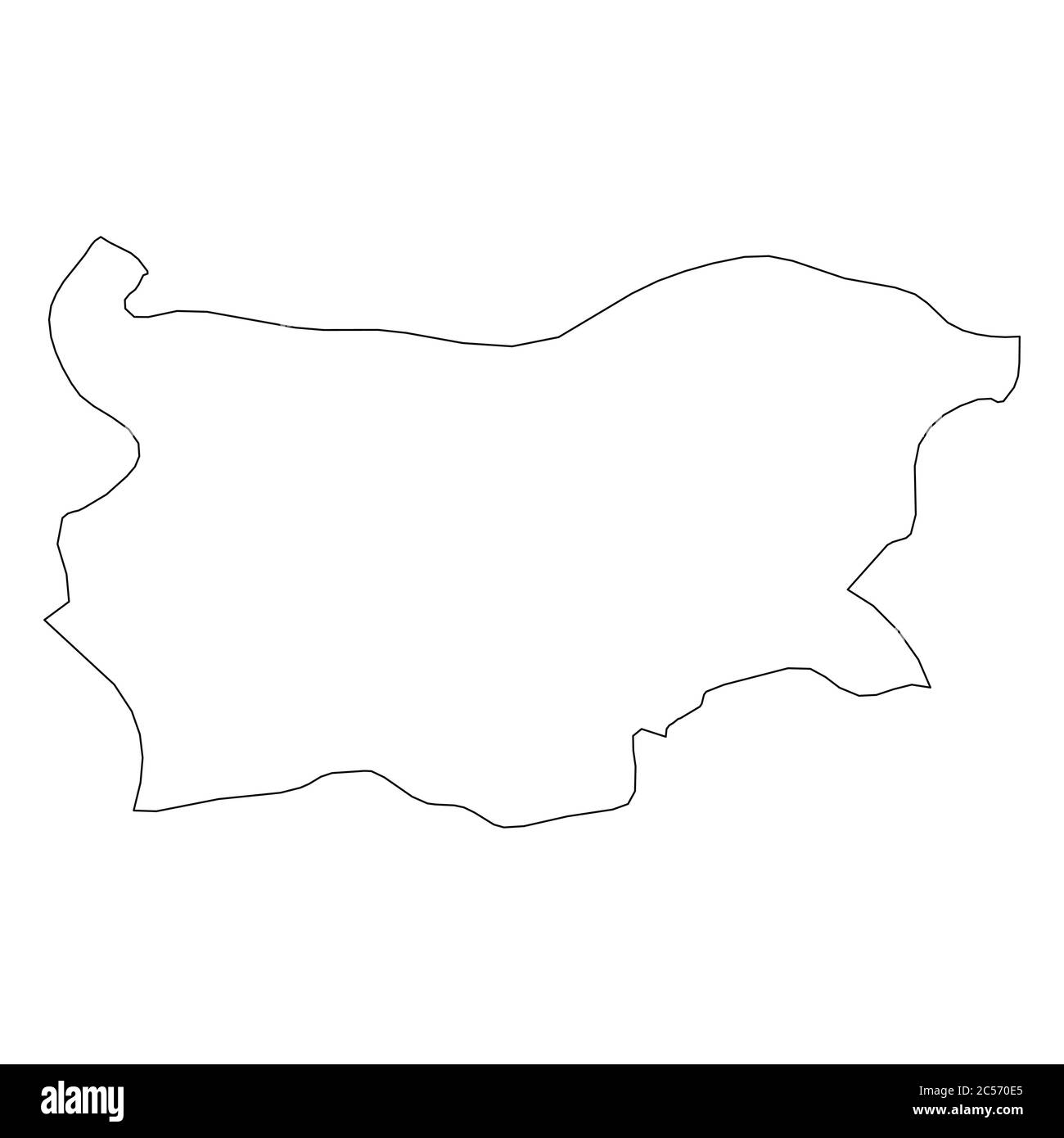 Printable Blank Map Of Bulgaria