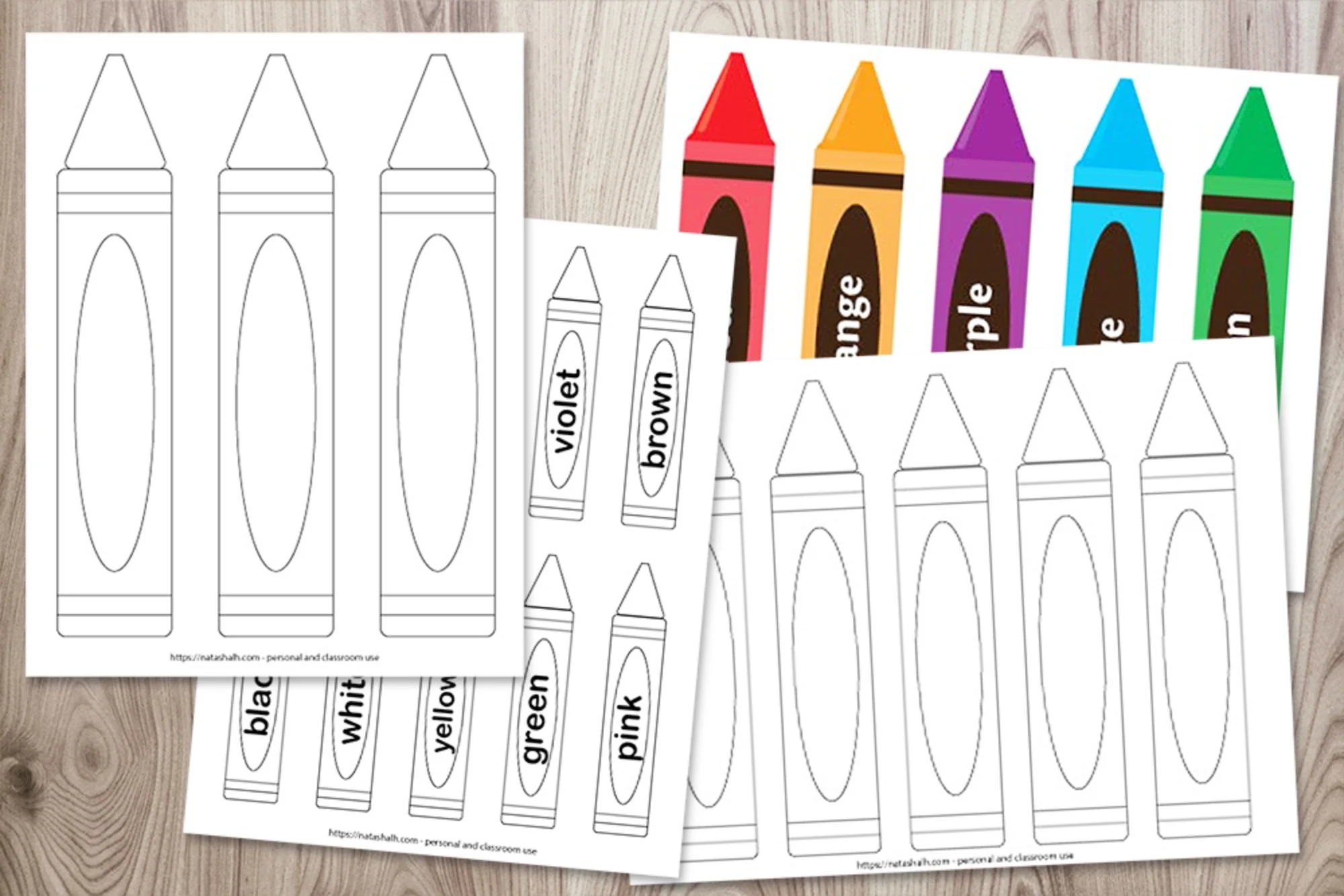 Printable Blank Crayon Template