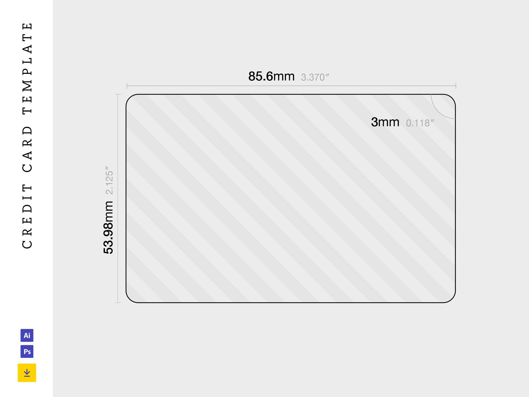 Printable Blank Credit Card Template
