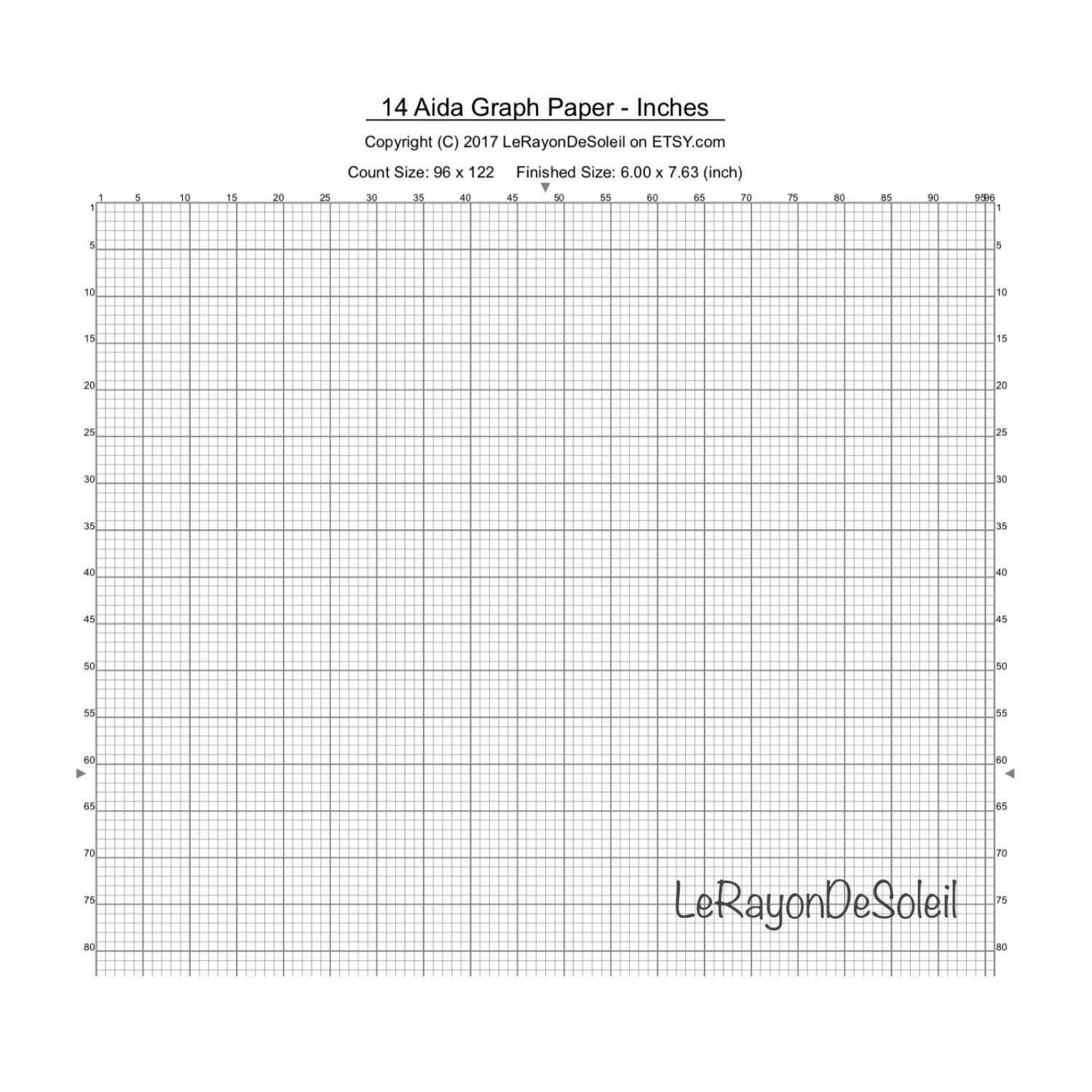 Printable Cross Stitch Blank