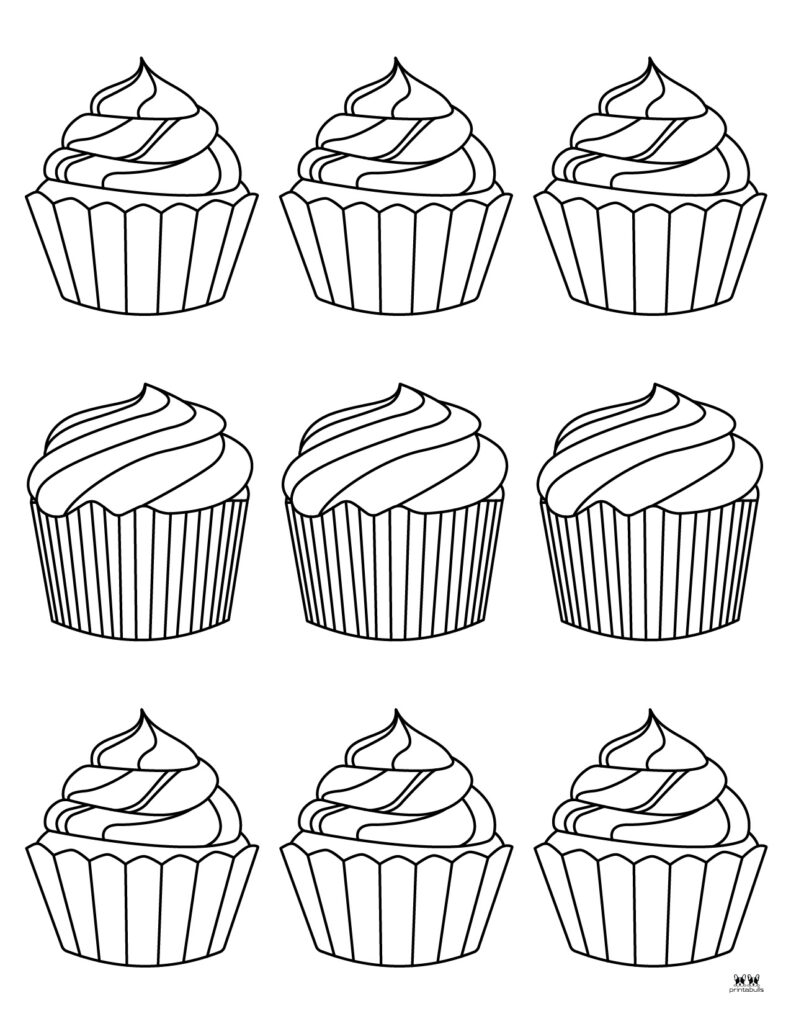 Cupcakes Printables Free Blank