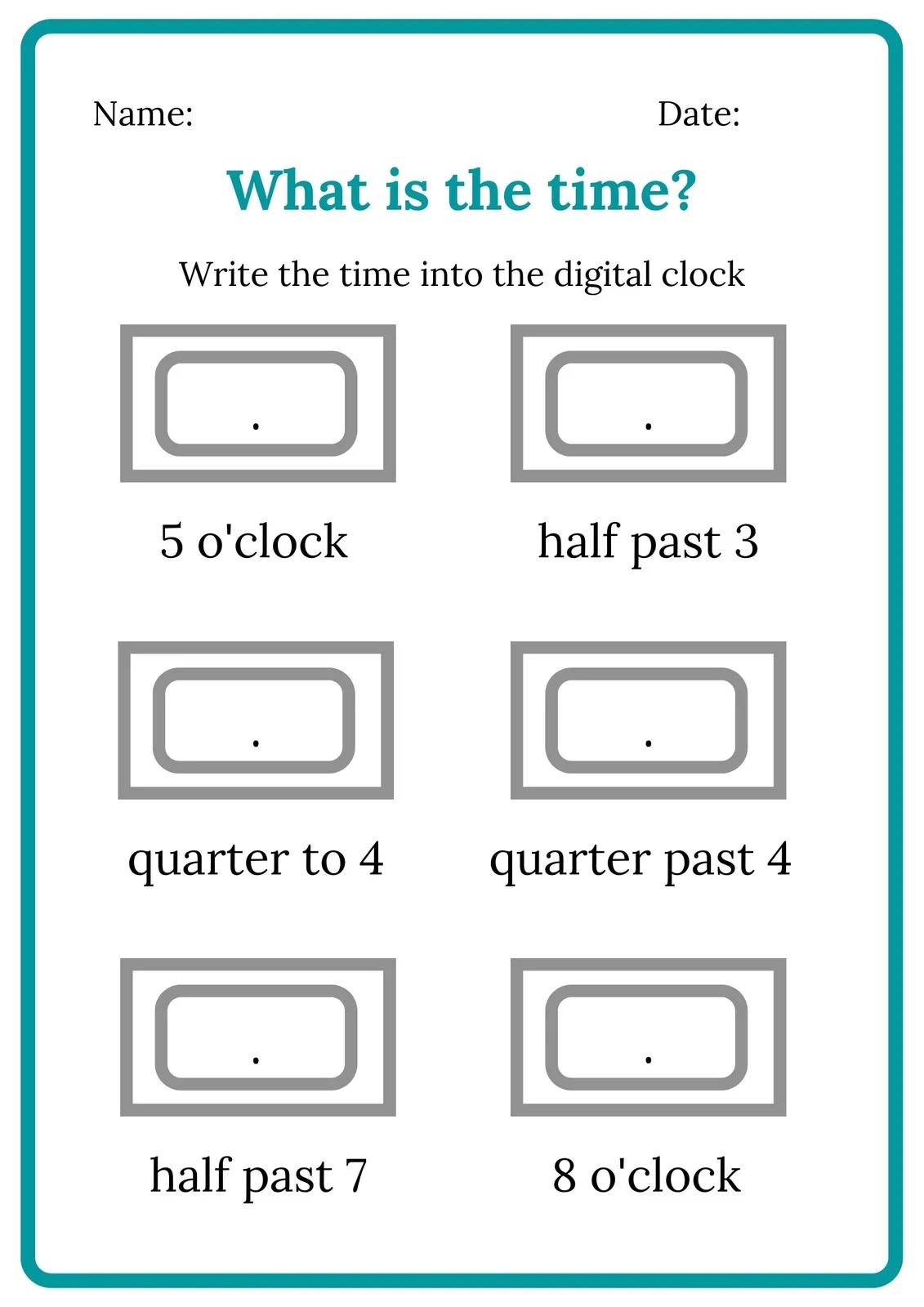 Customize 57 Telling Time Worksheets Templates Online Canva