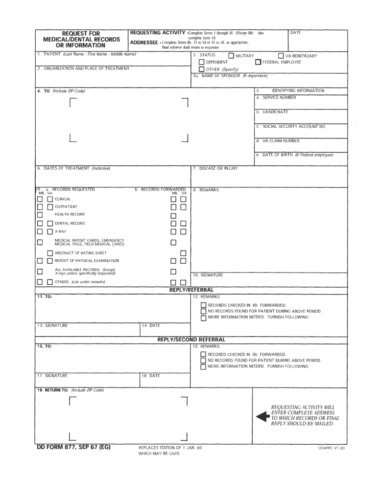 1967 Dd214 Blank Printable Form