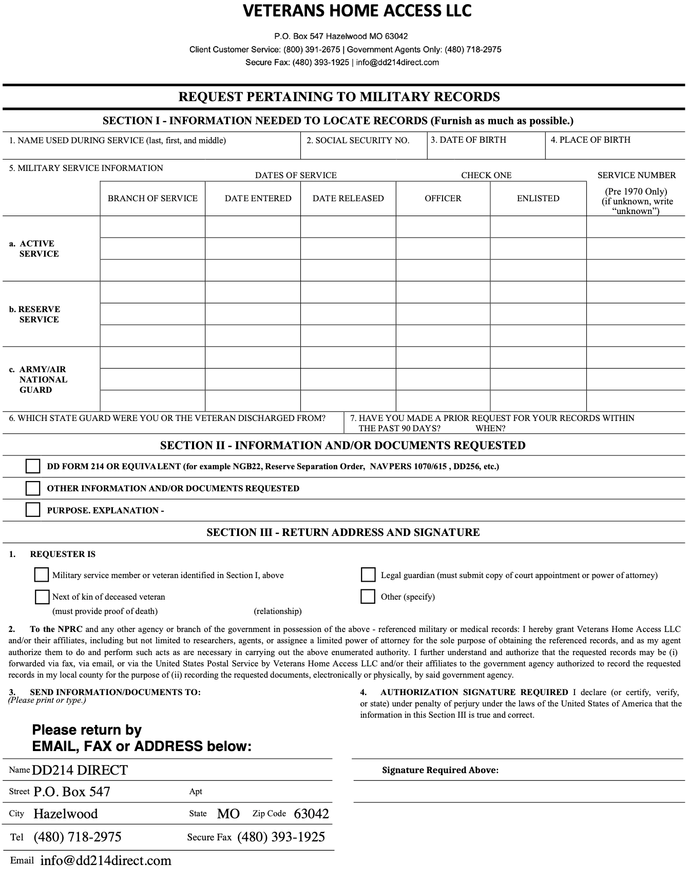 DD214 Direct DD214 Form
