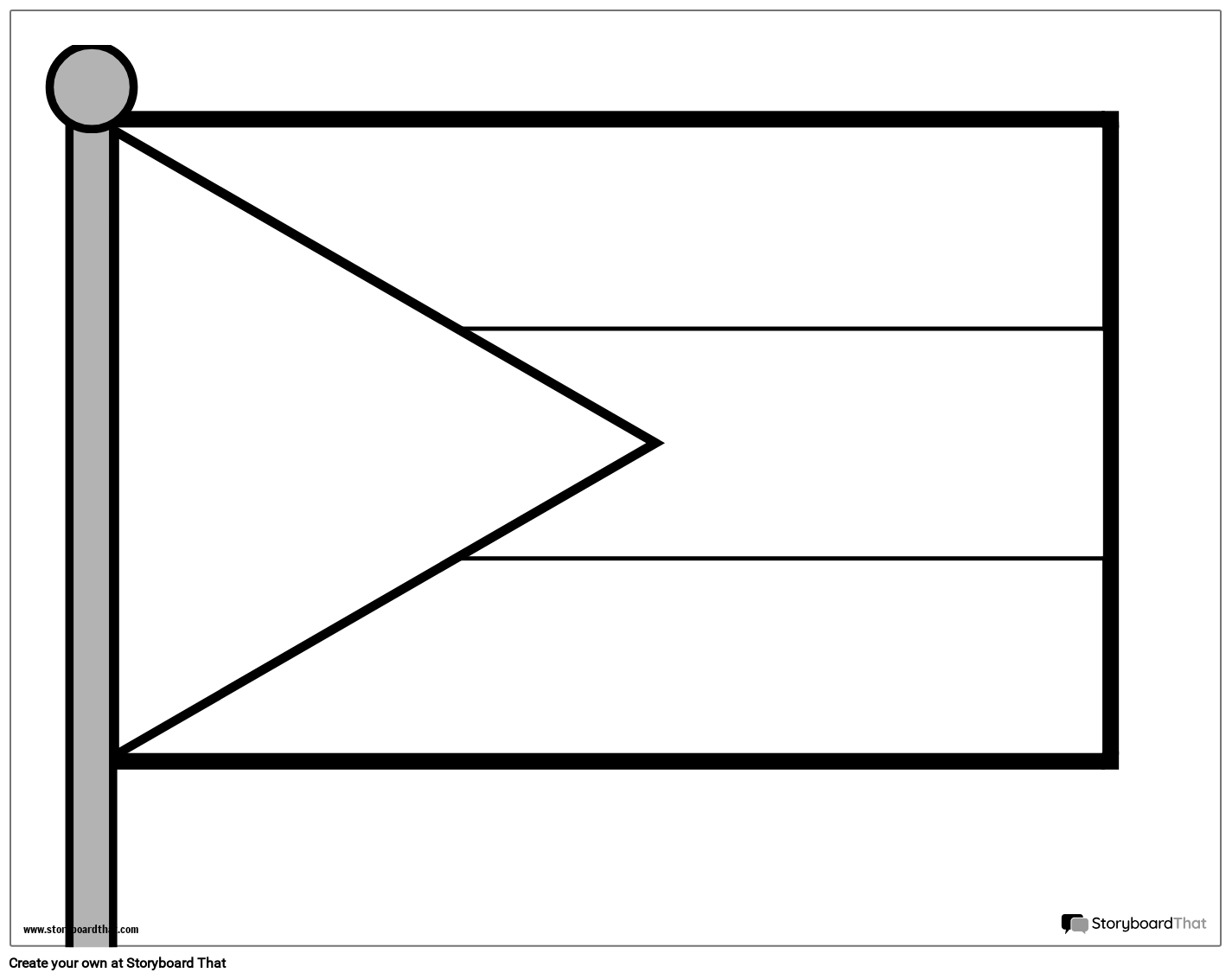 Blank Printable Flag