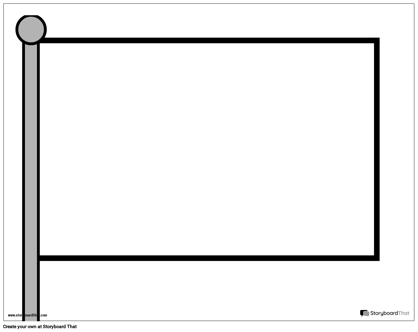 Blank Flag Printable Worksheet