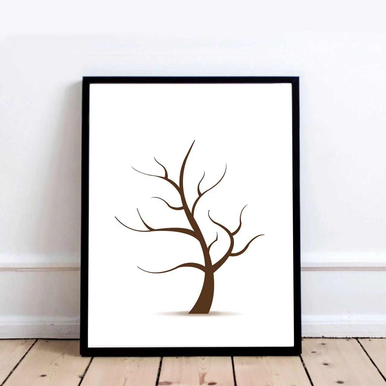 DIY Fingerprint Tree Template PRINTABLE FILE