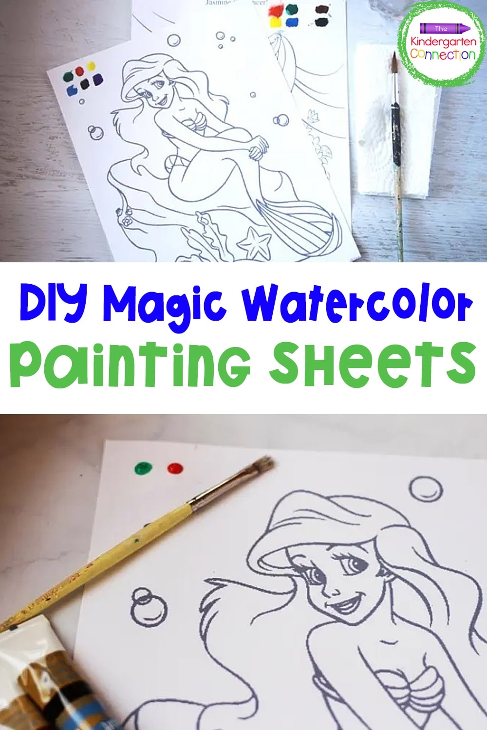 DIY Magic Watercolor Painting Sheets For Kids