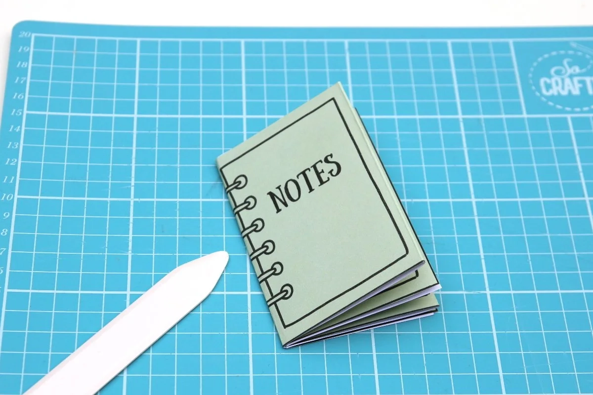 DIY Mini Notebooks Using One Sheet Of Paper Free Template 