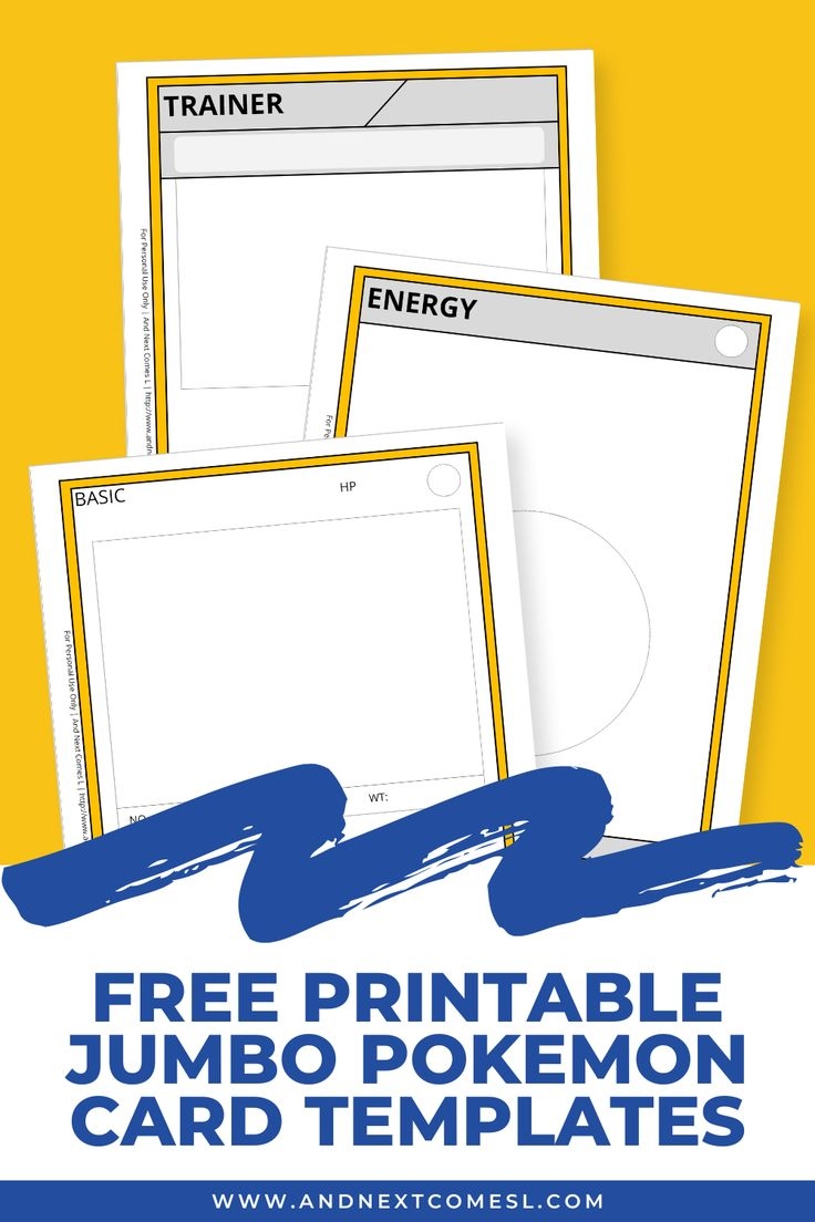 Pokemon Blank Id Printable