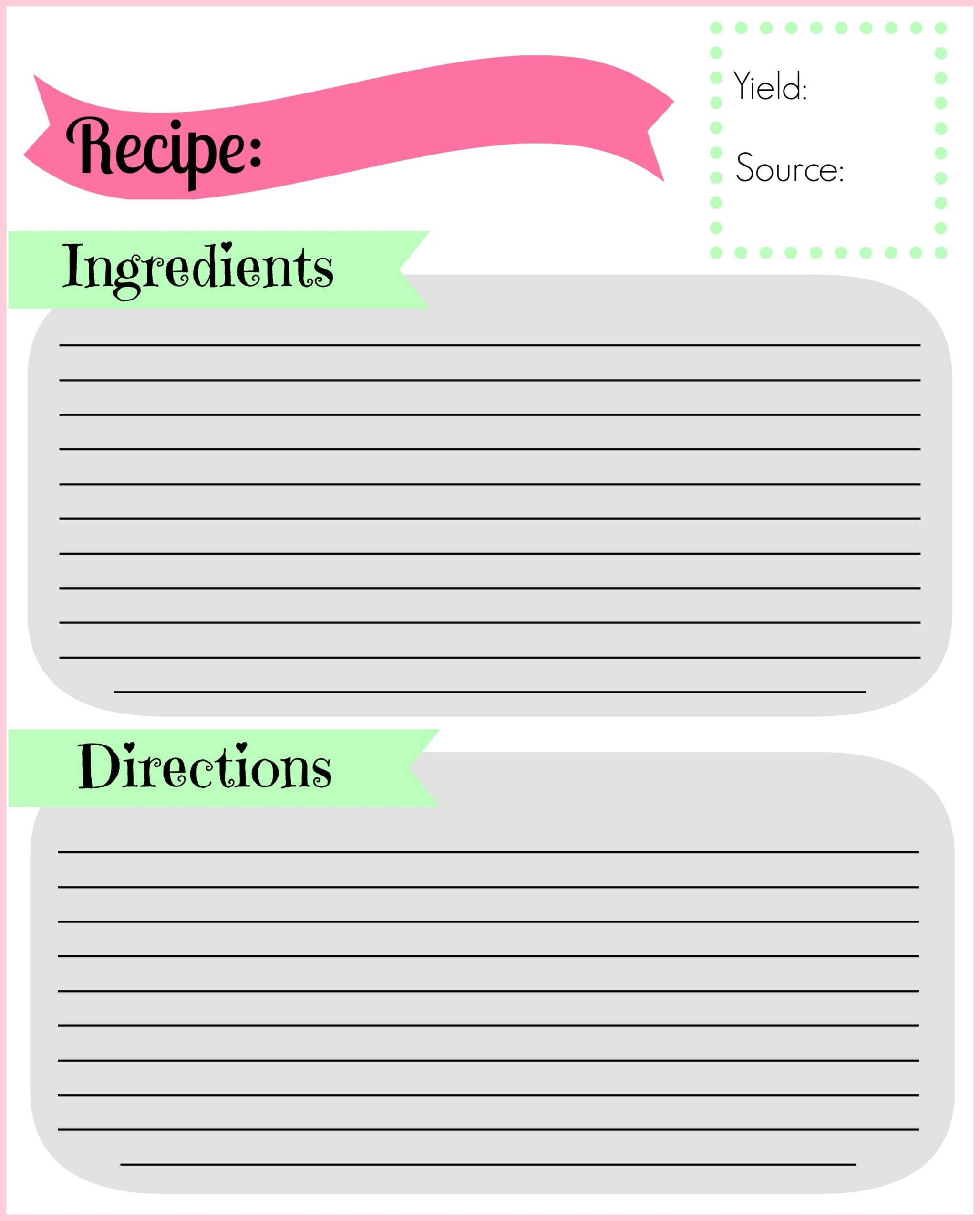 DIY Recipe Binder Hannah Bollinger