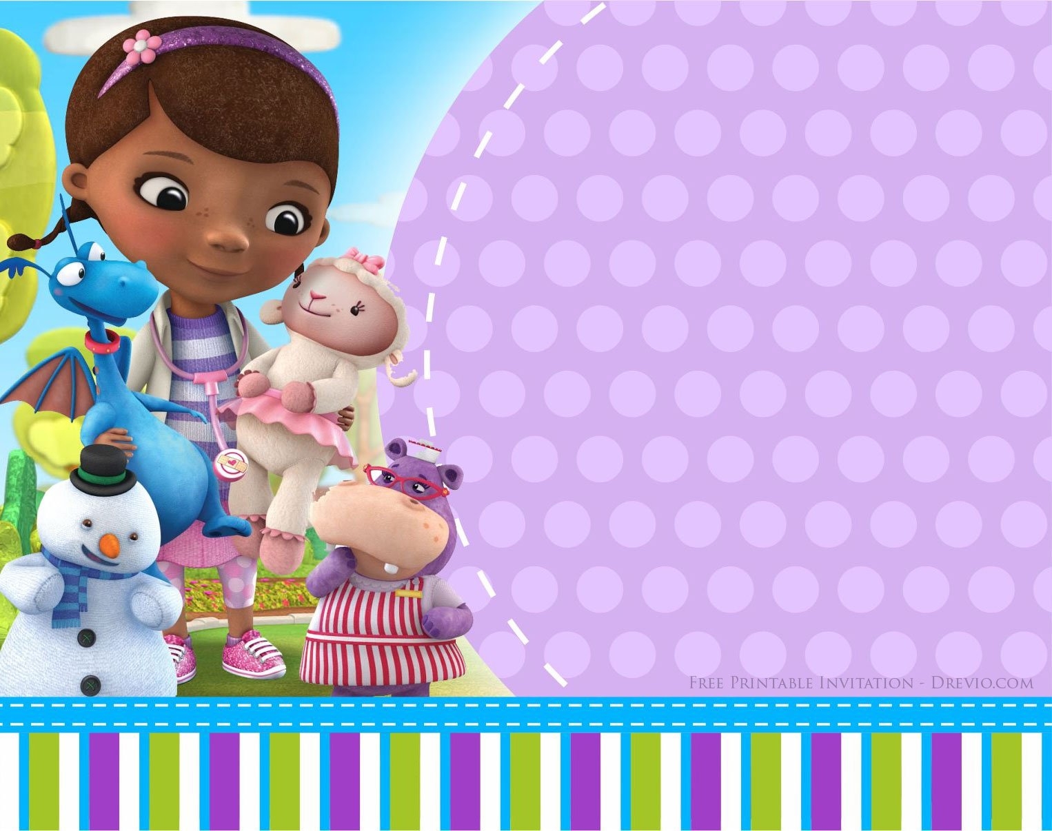 Doc Mcstuffins Invitations Printable Blank